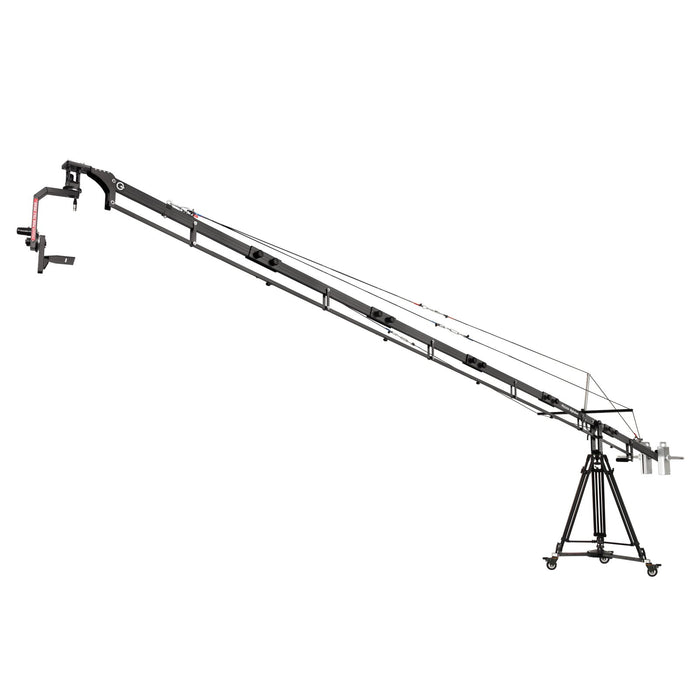 Proaim Alphabet 21ft Camera Jib Crane Package with Tripod, Dolly & Pan/Tilt Head