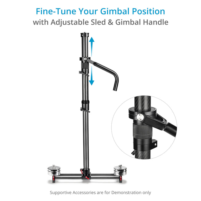 Flycam G-Axis 6000 Gimbal Support/Monopod Sled for Vest/Arm Camera Stabilizer System