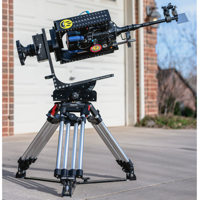 Proaim HD Mitchell Baby Camera Tripod Stand w Lever-Friction with Aluminum Spreader | Payload - 200kg / 440lb