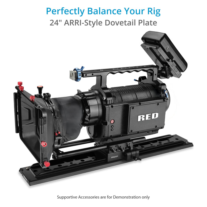 Proaim 24" Dovetail Tripod Plate V1 (ARRI Standard) for Heavy Camera Setup