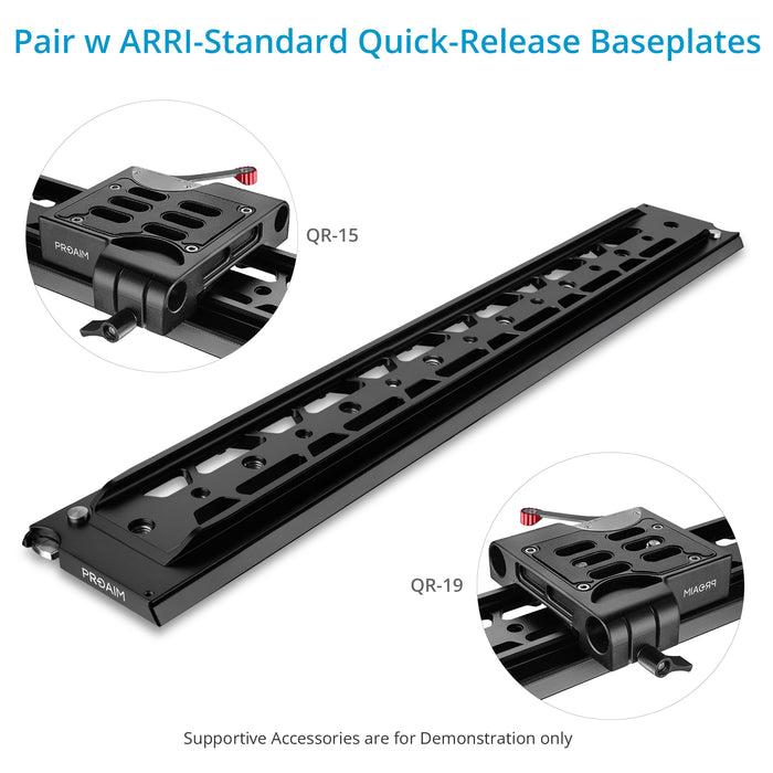 Proaim 24" Dovetail Tripod Plate V1 (ARRI Standard) for Heavy Camera Setup