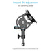 Proaim 360° Rotation VESA 75mm/100mm Tilting Monitor Mount with 5/8” Baby Pin Receiver