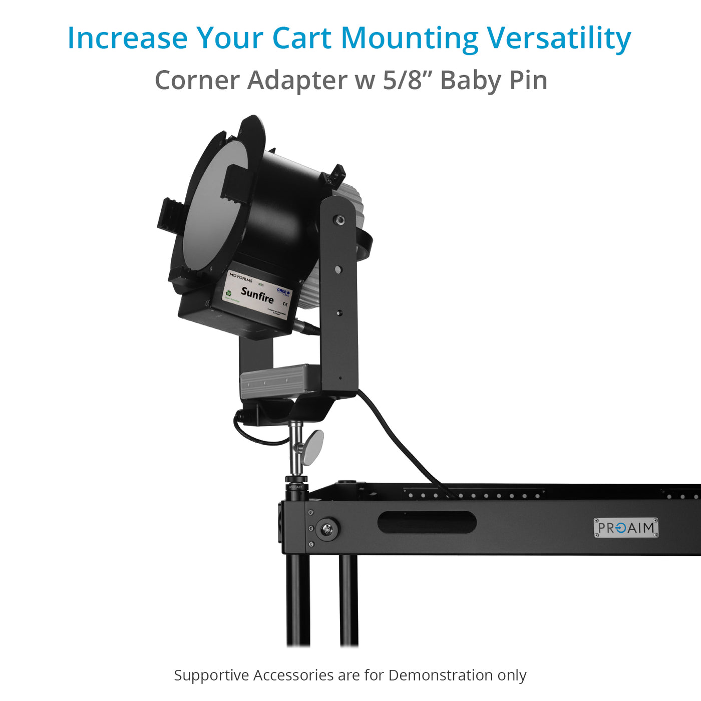 Proaim 5/8 Baby Pin Anti-Twist Corner Adapter for Production Carts ...