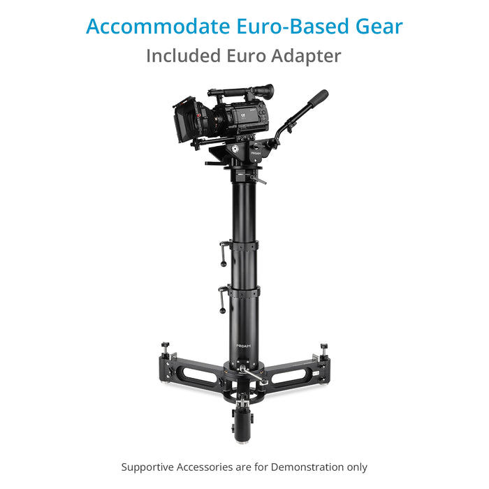 Proaim Rocker Camera Plate System with Flat Base Mount | Included Euro/Elemac Adapter | Payload: 40kg/88lb