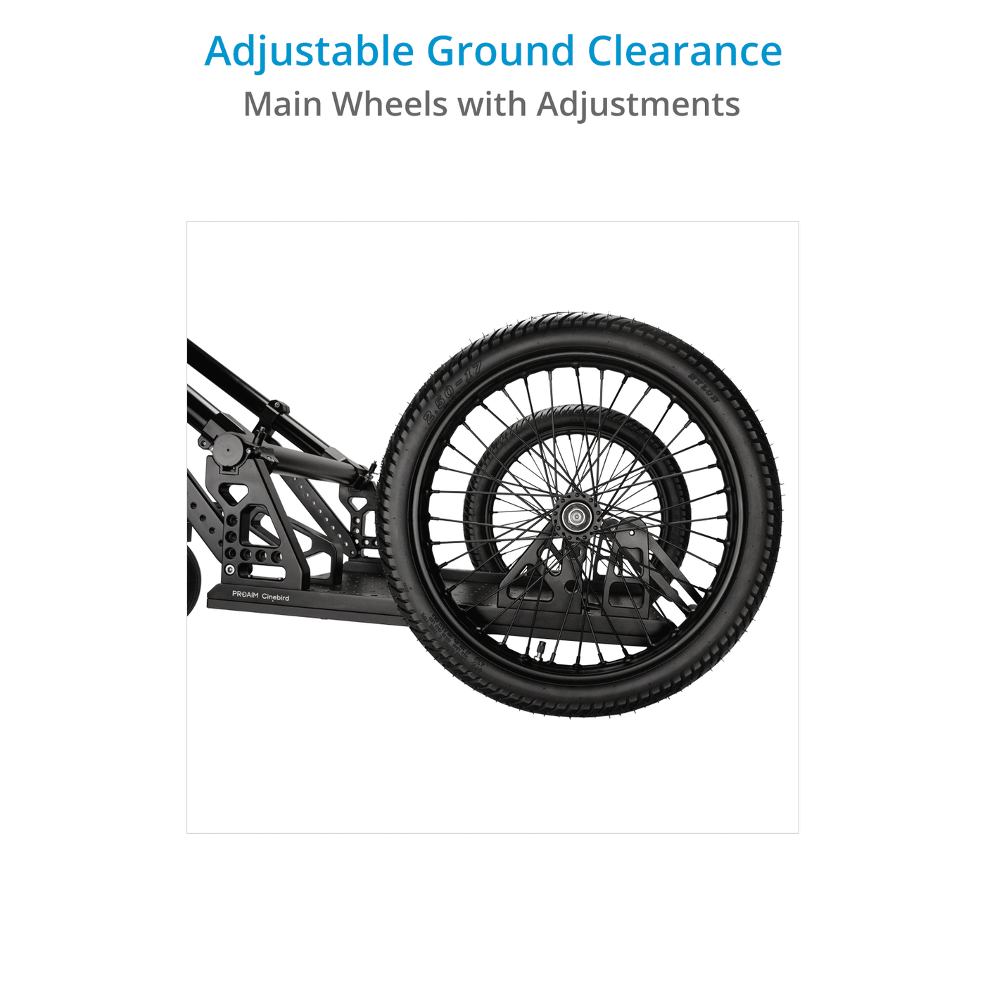 Cinebird Camera Rickshaw Support Camera Slider | Proaim — Proaim.ca