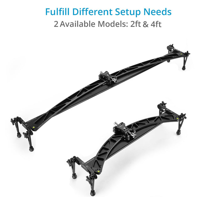Proaim Curve-N-Line 2-way Camera Video Slider | Available Size: 2ft & 4ft