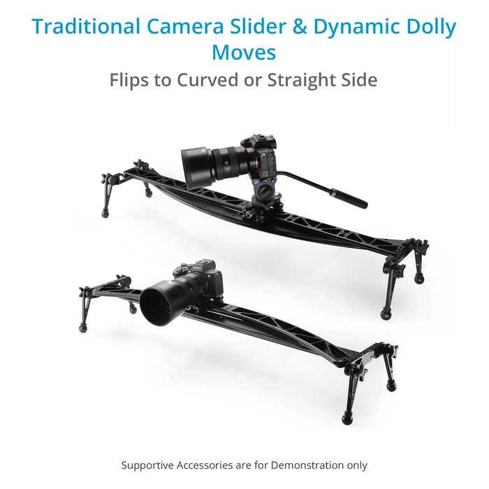 Proaim Curve-N-Line 2-way Camera Video Slider | Available Size: 2ft & 4ft