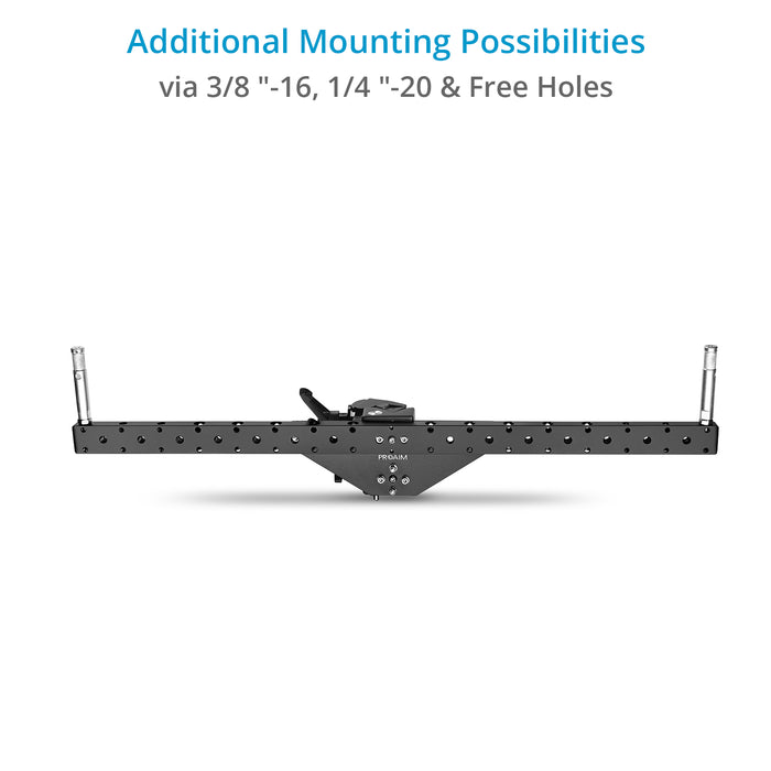 Proaim Dual Bar Mount with 5/8 Baby Pins for Monitors & Camera Support Accessories