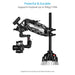 Proaim Electro Magnet Quick Release Mitchell Mount for Camera & Gimbal Rigs
