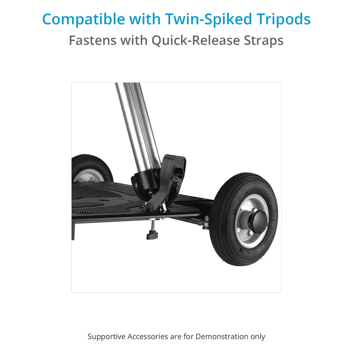 Proaim Foldable Floor/Track Video Camera Platform Dolly for Filmmakers | Payload: 250kg/550lb