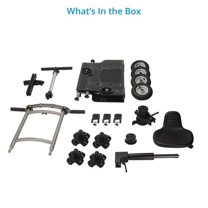 Proaim Foldable Floor/Track Video Camera Platform Dolly for Filmmakers | Payload: 250kg/550lb