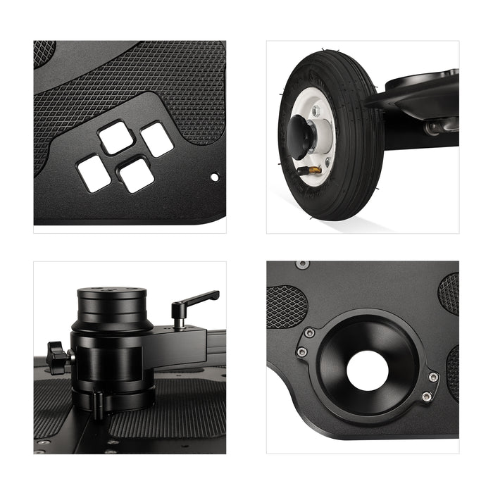 Proaim Foldable Floor/Track Video Camera Platform Dolly for Filmmakers | Payload: 250kg/550lb