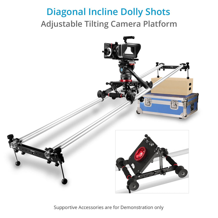 Proaim Fusion Video/Film Camera Dolly Slider with Track Ends+ Bag Packing