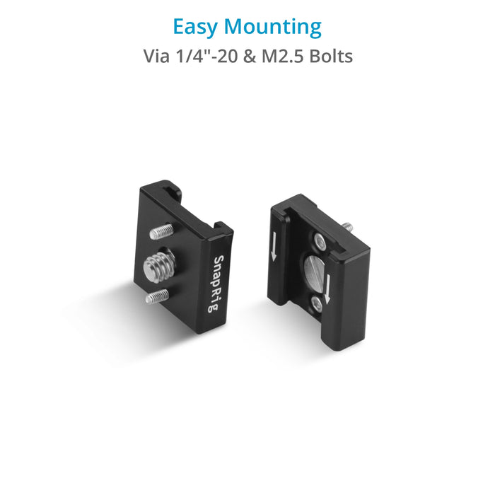 Proaim SnapRig 2 x Cold Shoe Mount Adapter for Camera & Rigs. CS225