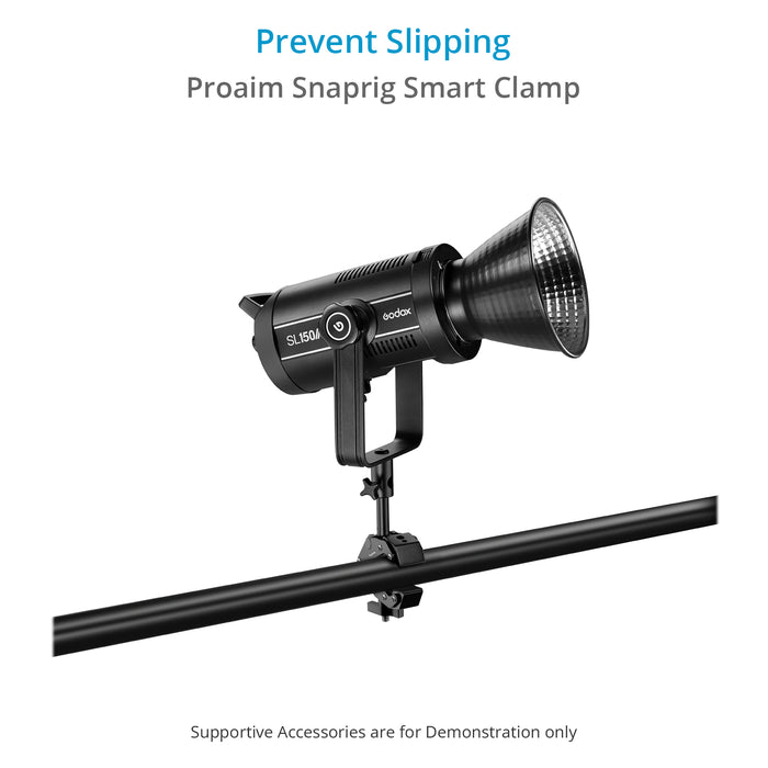 Proaim SnapRig Super Clamp with 5/8” Stud | Fits 60mm Speed Rails/Scaffold Tubes. SC-04