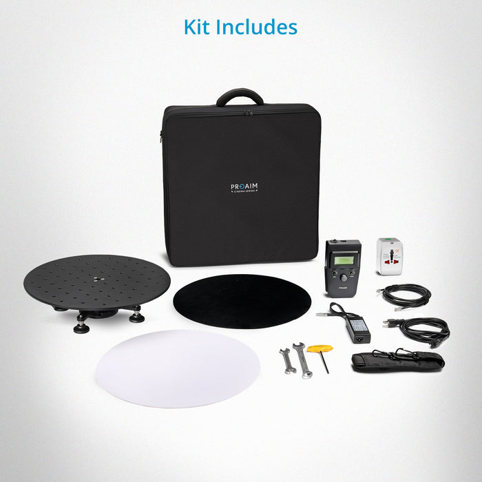 Proaim Turntable 360° Rotating Platform with Joystick Controller | For Product Photography & Video