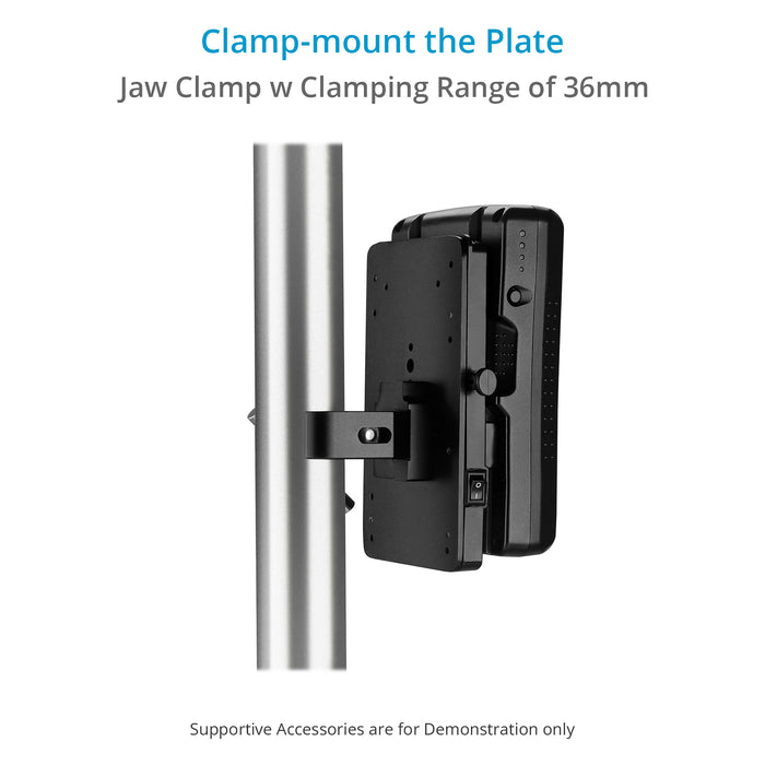 Proaim V-Mount Battery Adapter Plate with Jaw clamp