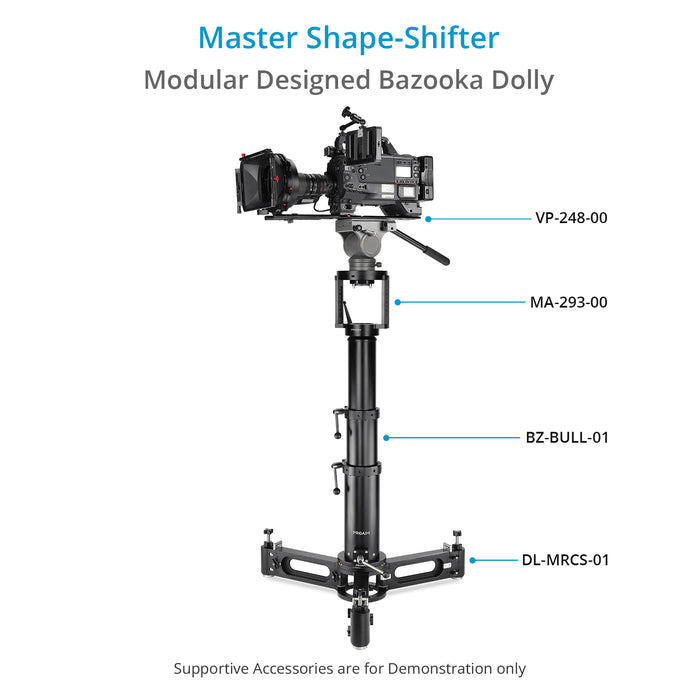 Proaim Marcus Camera Dolly with Mitchell & Euro/Elemac Adapter Base