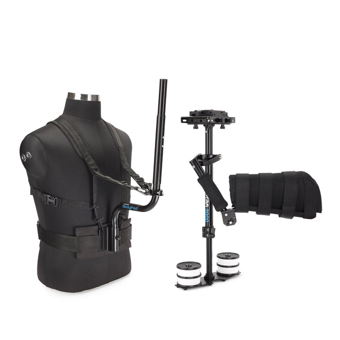 Flycam 3000 Handheld Camera Stabilizer with Body Pod & Arm Brace