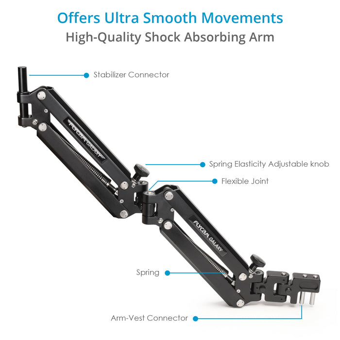 Flycam G-Axis Carbon Fibre Stabilizer with Galaxy Arm and Vest