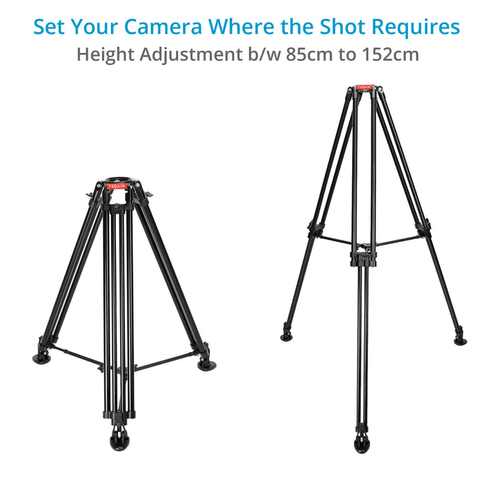 Proaim 100mm Camera Tripod Stand with Tripod Shoes