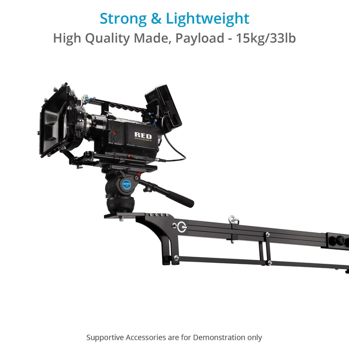 Proaim Alphabet 21ft Camera Jib Crane Package with Tripod, Dolly & Pan/Tilt Head