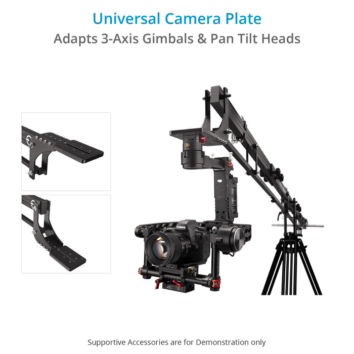 Proaim Alphabet 21ft Camera Jib Crane Package with Tripod, Dolly & Pan/Tilt Head