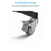 Proaim 5/8” Folding Wheel Base Stand (30lb) for Lights & Studio Photography