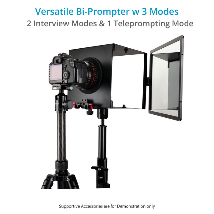 Proaim Universal Bi-Prompter iPad/Camera Teleprompter Kit for Filming Interviews