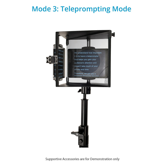 Proaim Universal Bi-Prompter iPad/Camera Teleprompter Kit for Filming Interviews