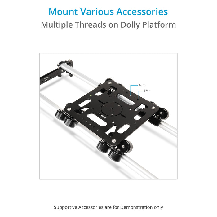 Proaim Breeza Video/Film Camera Dolly Slider with Track Ends