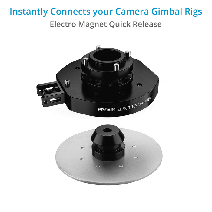 Proaim Electro Magnet Quick Release Mitchell Mount for Camera & Gimbal Rigs