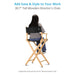 Proaim Foldable 30” Director Chair for Movies, Film Sets, Studios & More