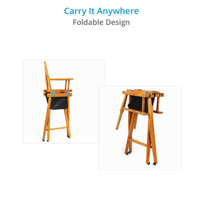 Proaim Foldable Director Chair for Movies, Film Sets, Studios & More