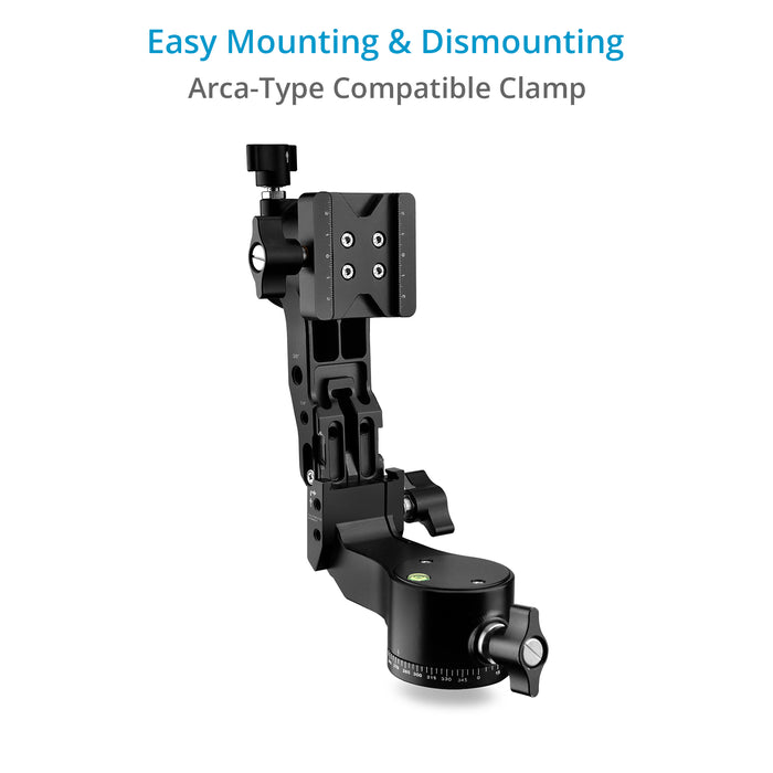 Proaim Folding Camera Gimbal Tripod Head for Telephoto Lenses | For Photographers