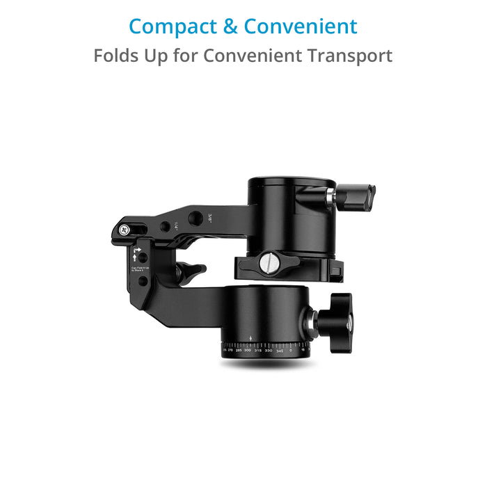 Proaim Folding Camera Gimbal Tripod Head for Telephoto Lenses | For Photographers