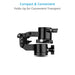 Proaim Folding Camera Gimbal Tripod Head for Telephoto Lenses | For Photographers