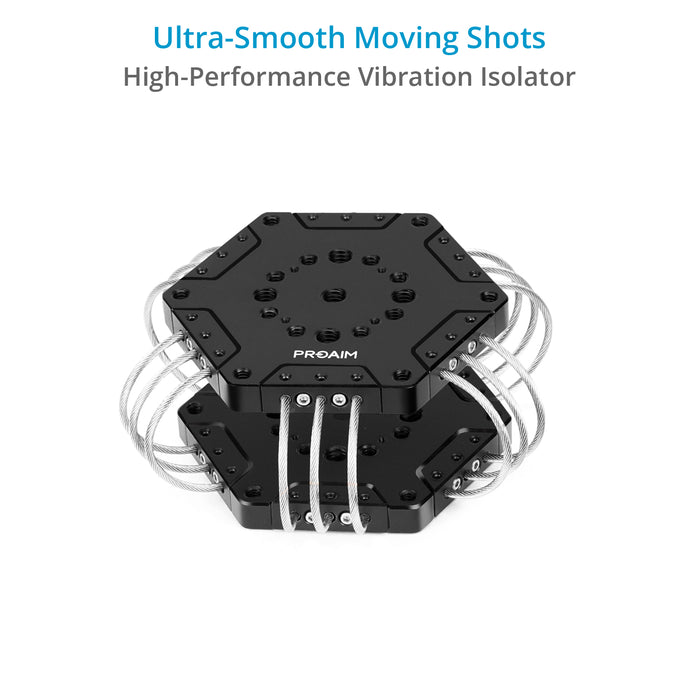 Proaim Iso-Grip Vibration Isolator Car Camera Suction Mount for Small Gimbals
