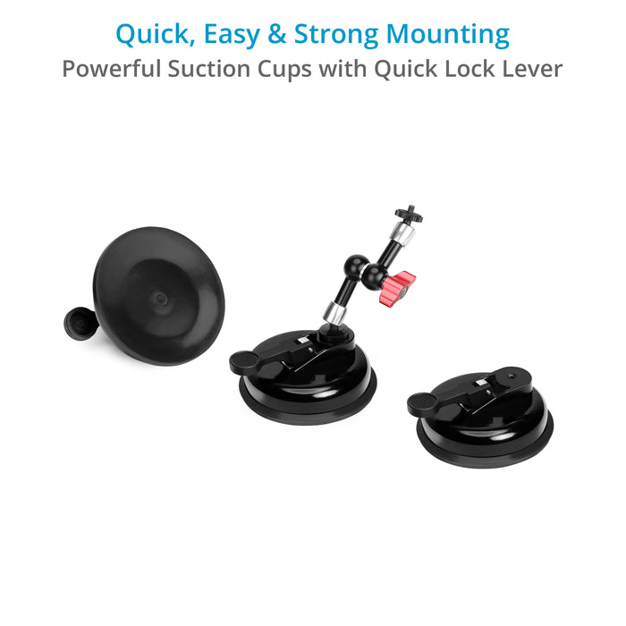Proaim Iso-Grip Vibration Isolator Car Camera Suction Mount for Small Gimbals