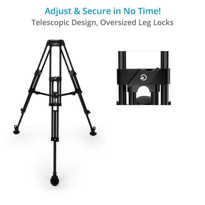 Proaim Gravita 75mm Camera Tripod Stand for Prof. Videomakers & Photographers