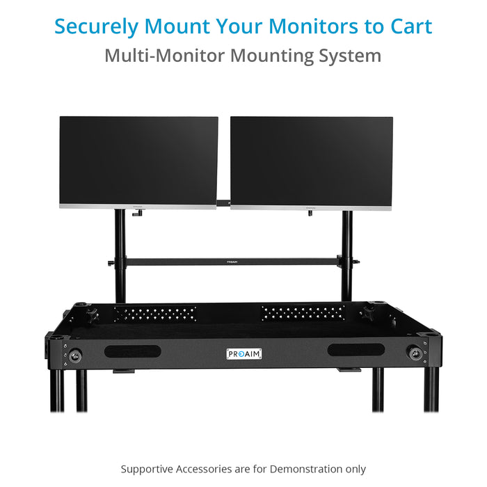 Proaim Multi Monitor Mounting System for Video Camera Production Carts