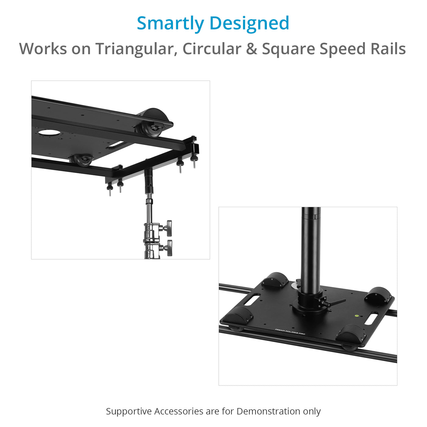 Proaim Polaris Pro LowProfile Video Camera Dolly w Universal Track En