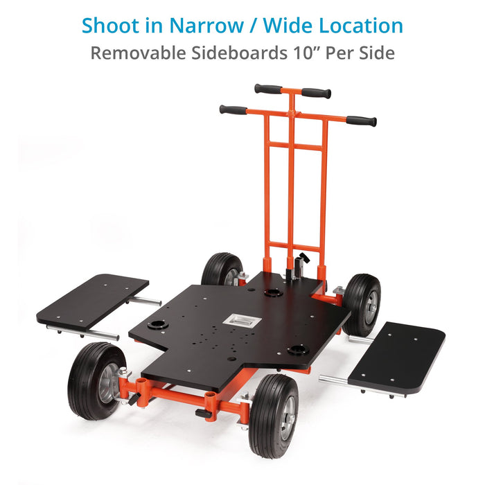 Proaim Quad-4 Pro Film Camera Doorway Dolly | All-Wheel Steering