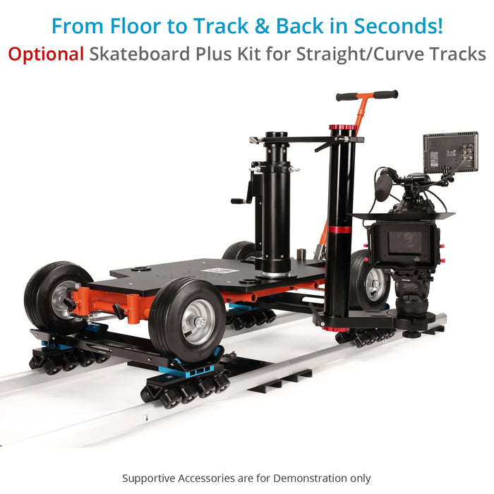 Proaim Quad-4 Pro Film Camera Doorway Dolly | All-Wheel Steering