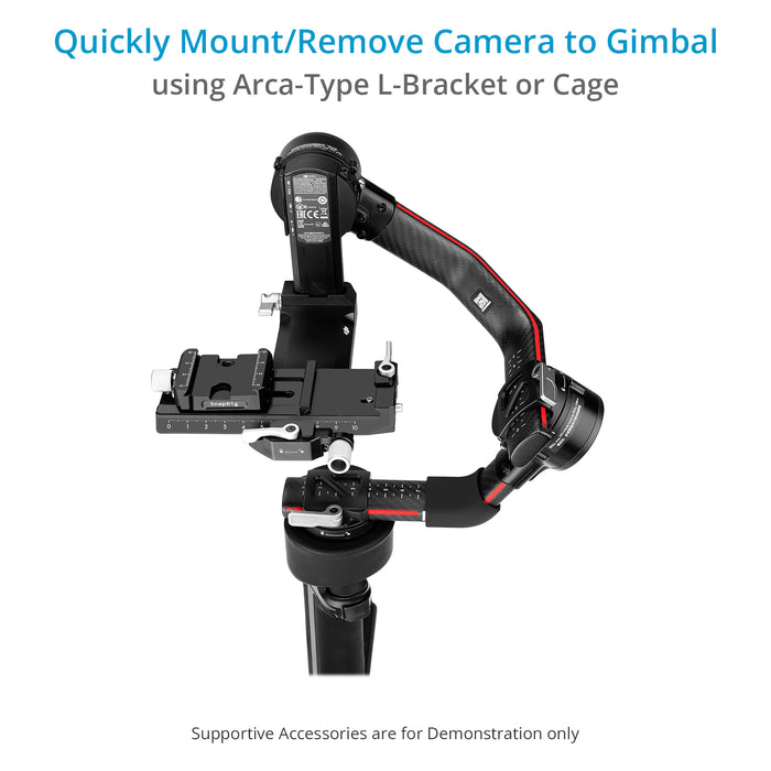 Proaim SnapRig Arca-Type Quick Release Clamp for DJI RS/RSC & ZHIYUN CRANE 2S/WEEBILL-S Series Camera Gimbal