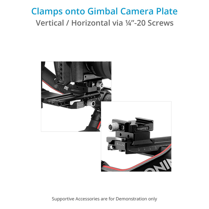 Proaim SnapRig Arca-Type Quick Release Clamp for DJI RS/RSC & ZHIYUN CRANE 2S/WEEBILL-S Series Camera Gimbal