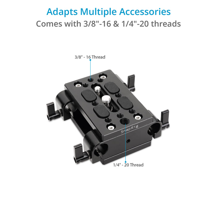 Proaim SnapRig Camera Baseplate w Tripod Mount, Dual Mounting BP-01