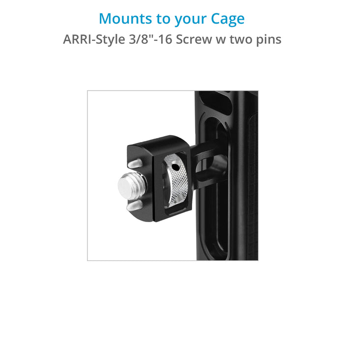 Proaim SnapRig Side Handle (ARRI-2 pin Mount) for Camera Cage Rigs. ASH242