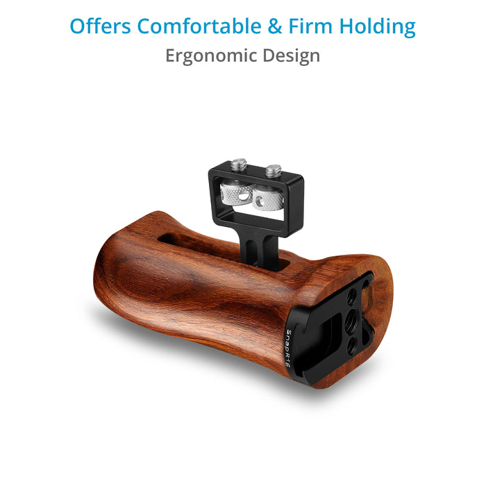 Proaim SnapRig Wood Side Handle (NATO Mount) for Camera Cage Rigs. WSH256