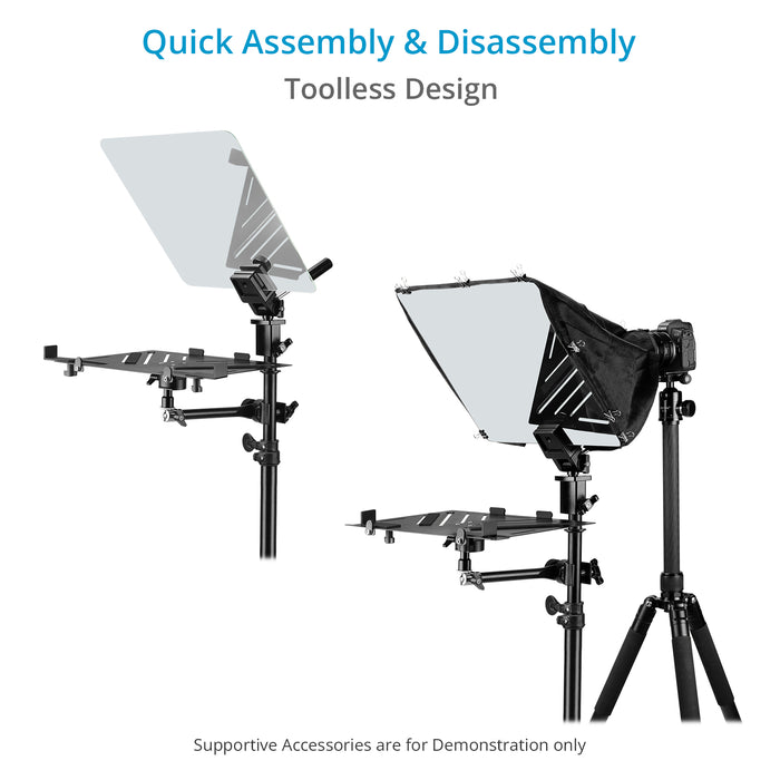 Proaim Speechify Presidential Teleprompter | Fits 10″ to 24″ Tablets, Laptops & Monitors